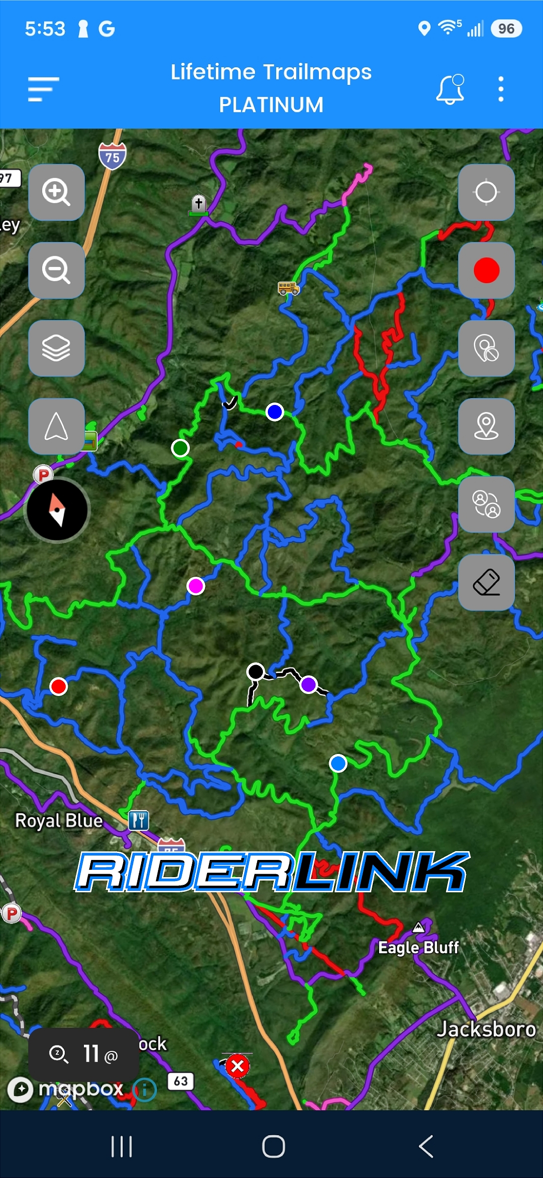 Lifetime Trailmaps Platinum Route Planning