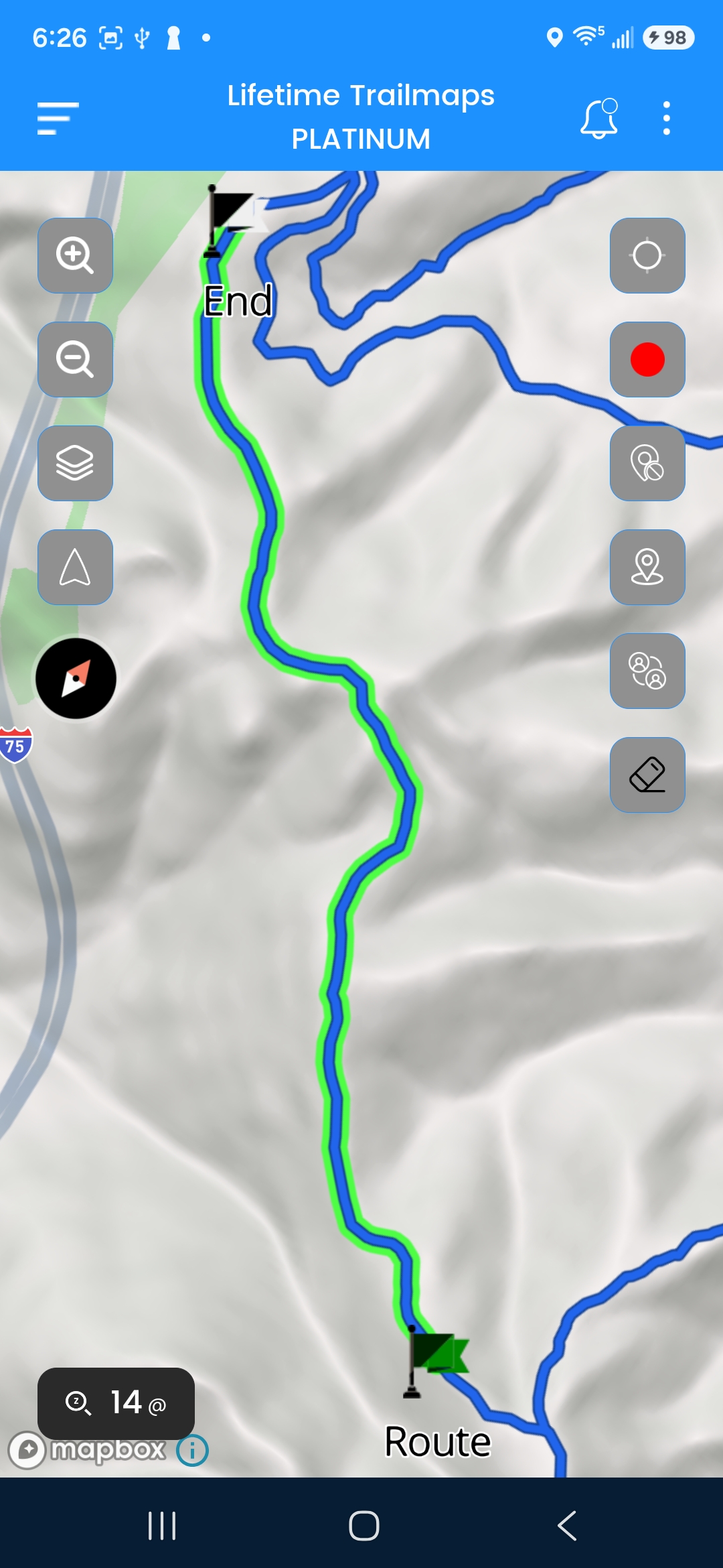 Lifetime Trailmaps Platinum Route Planning